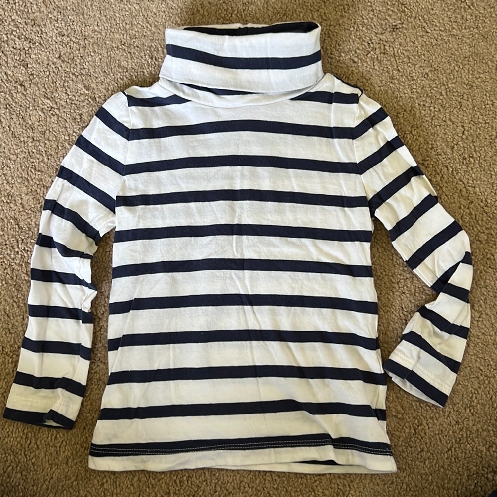 Striped Kids Turtleneck Shirt